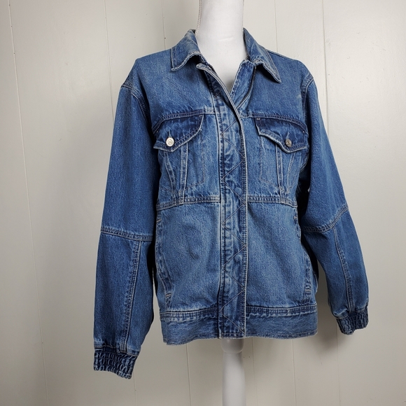 American Eagle jeans vintage style medium jean buttonup coat - Picture 14 of 14